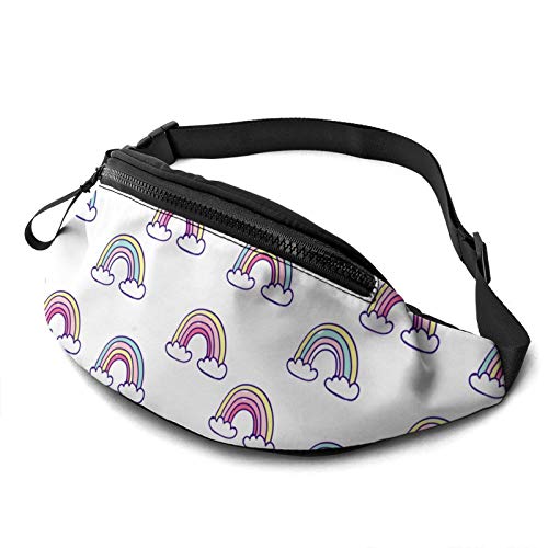 Hüfttasche Bunte Regenbogen, Damen Brustbeutel Atmungsaktiv Gurttasche Multifunktionale Brusttasche Für Spazieren Damen Outdoor 14X35Cm von 177