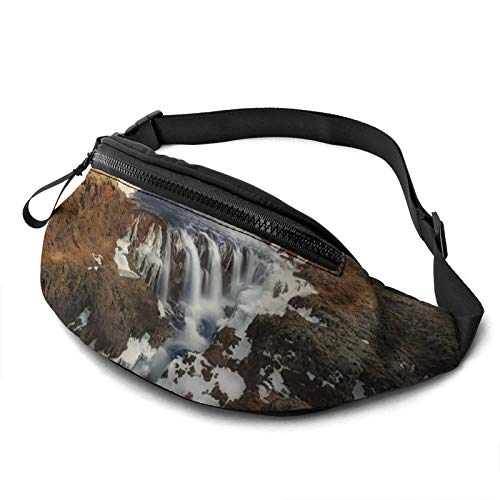 Hüfttasche Landschaft Natur Wasser Island, Sport Gürteltasche Mode Waist Fanny Pack Große Kapazität Bauchtasche Für Herren Camping Reisen 14X35Cm von 177