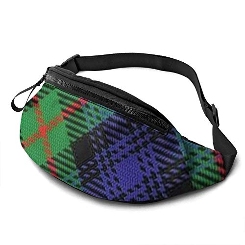 Lauftasche Murray-Tartan-Plaid, Gurttasche Mode Bauchtasche Mit Reißverschluss Hüfttaschen Für Damen Outdoor Spazieren 14X35Cm von 177