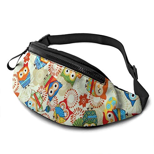 Waist Fanny Pack Anime-Eule, Sport Hüfttasche Stylisch Damen Bauchtasche Multifunktionale Bauchtasche Für Running Fahrrad Reisen 14X35Cm von 177