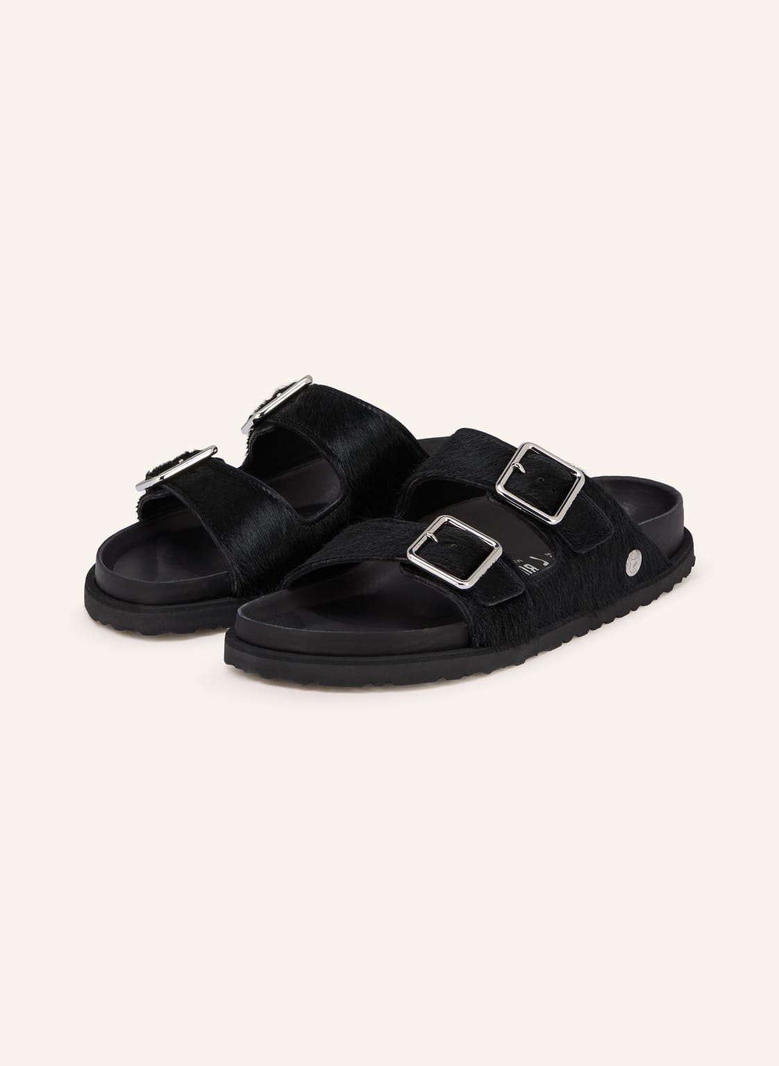 1774 Birkenstock Pantoletten Arizona Pony Like Fur Exq 1774 schwarz von 1774 BIRKENSTOCK