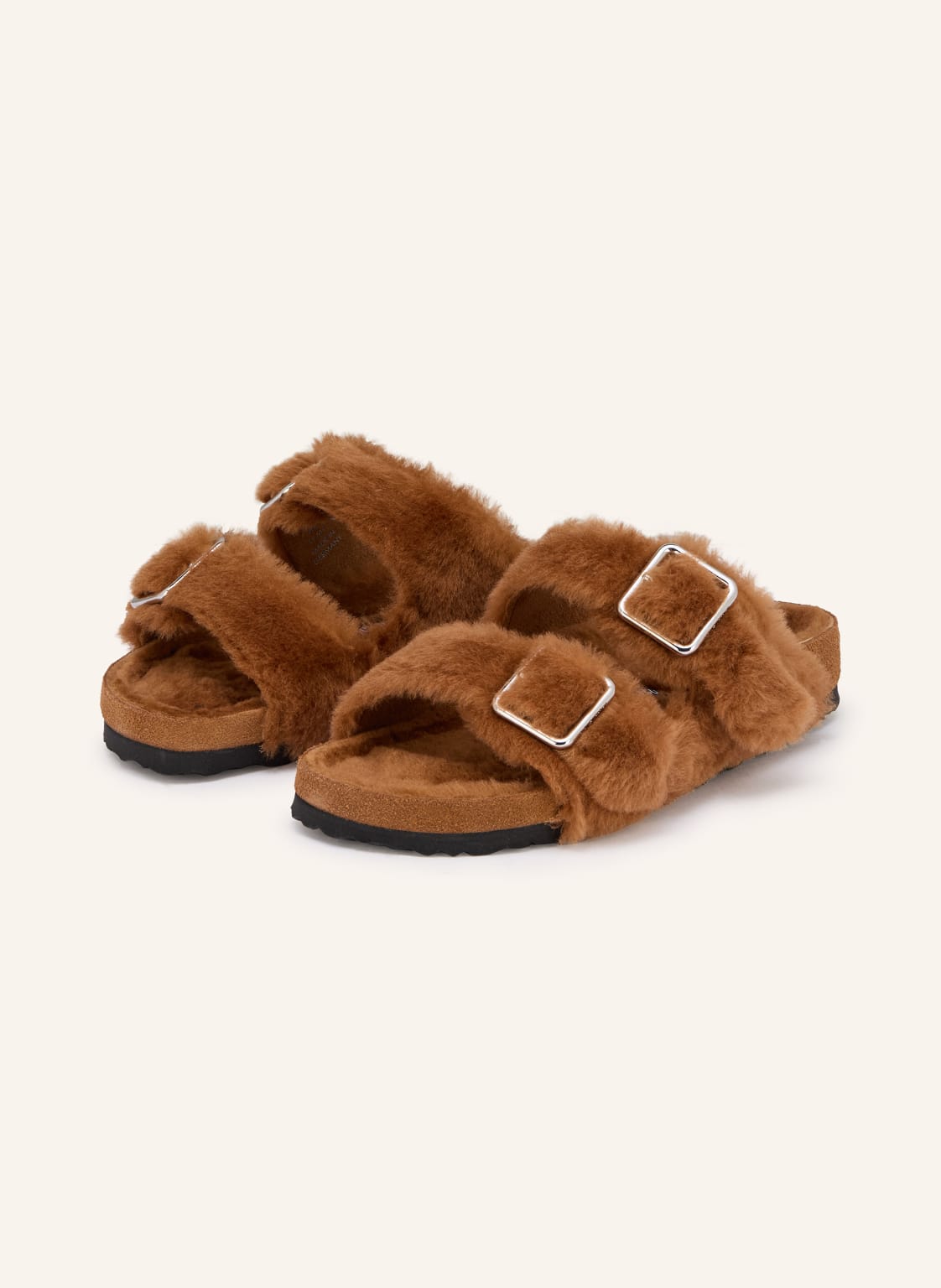 1774 Birkenstock Pantoletten Arizona Shearling 1774 braun von 1774 BIRKENSTOCK