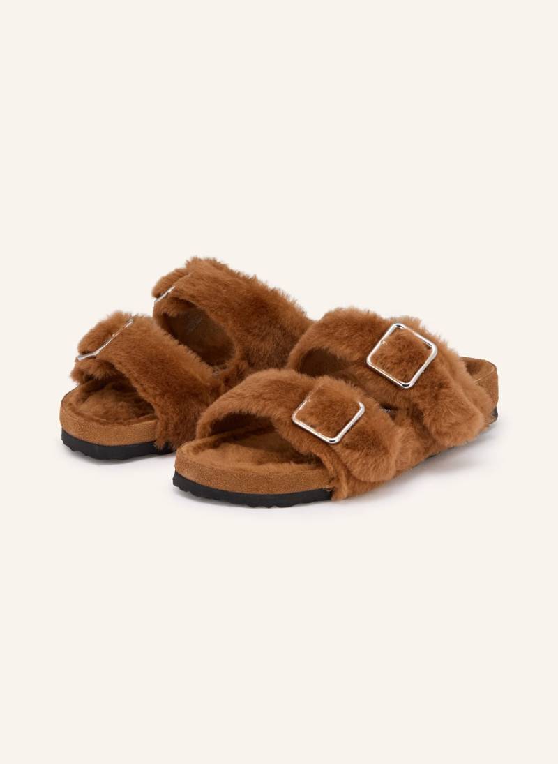 1774 Birkenstock Pantoletten Arizona Shearling 1774 braun von 1774 BIRKENSTOCK