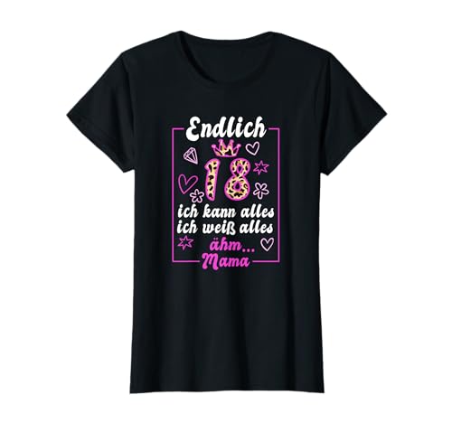 18. Geburtstag Mädchen 18ter - Endlich 18 Jahre Deko T-Shirt 18. Geburtstag Mädchen 18ter - Endlich 18 Jahre Deko T-Shirt von 18 Jahre Geschenkideen 18. Geburtstag Mädchen Deko