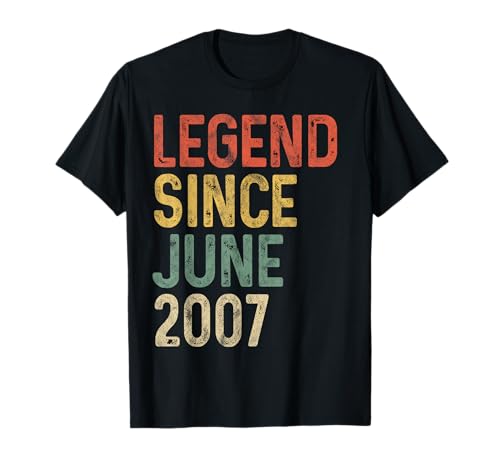 Legend 2007 18. Geburtstag Geschenke für Männer Frauen 18 Jahre alt T-Shirt Legend 2007 18. Geburtstag Geschenke für Männer Frauen 18 Jahre alt T-Shirt von 18 Year Old Bday Gift Idea Store