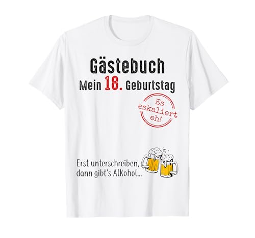 18. Geburtstag Junge Mädchen 18 Jahre 2007 Lustig Geschenk T-Shirt von T-Shirt 18. Geburtstag Junge Mädchen 18 Jahre Deko