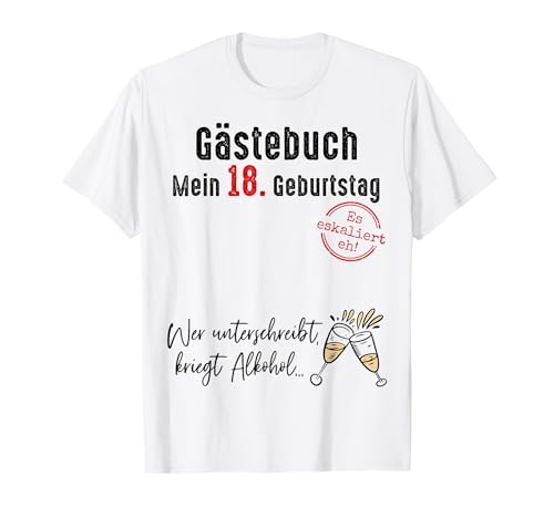 18. Geburtstag Junge Mädchen 18 Jahre 2007 Lustig Geschenk T-Shirt von T-Shirt 18. Geburtstag Junge Mädchen 18 Jahre Deko