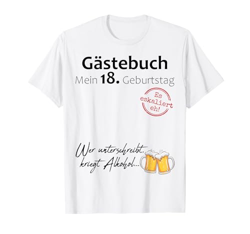 18. Geburtstag Junge Mädchen 18 Jahre 2007 Lustig Geschenk T-Shirt von T-Shirt 18. Geburtstag Junge Mädchen 18 Jahre Deko