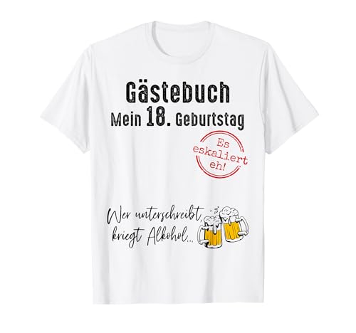 18. Geburtstag Junge Mädchen 18 Jahre 2007 Lustig Geschenk T-Shirt von T-Shirt 18. Geburtstag Junge Mädchen 18 Jahre Deko