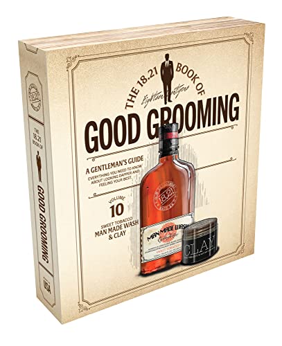 18.21 Man Made Book of Good Grooming Volume 10 Set – Sweet Tobacco for Men 2 Pc von 18.21 Man Made