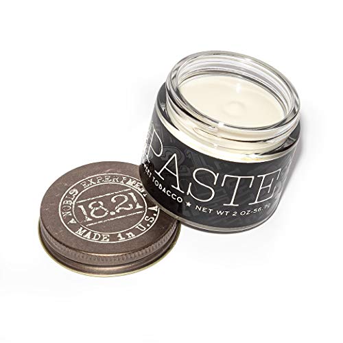 18.21 Man Made PASTE | hochwertige Haarpaste aus Texas/USA | wasserbasiertes Haarwachs | leichter & flexibler Halt für lockere und wuschelige Frisuren | leichter Glanz | süßer Tabak Duft | 59ml von 18.21 Man Made