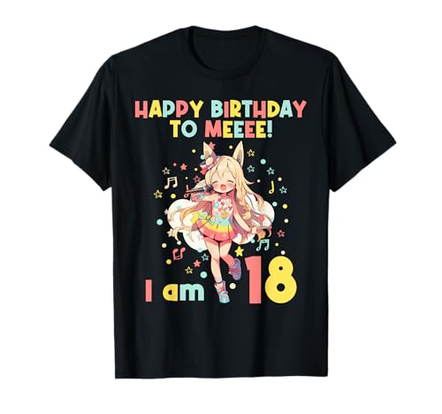 18.Geburtstag Anime Manga K-Pop KPop Mädchen 18. Geburtstag T-Shirt von 18.Geburtstag Anime Manga K-Pop KPop Mädchen Shop
