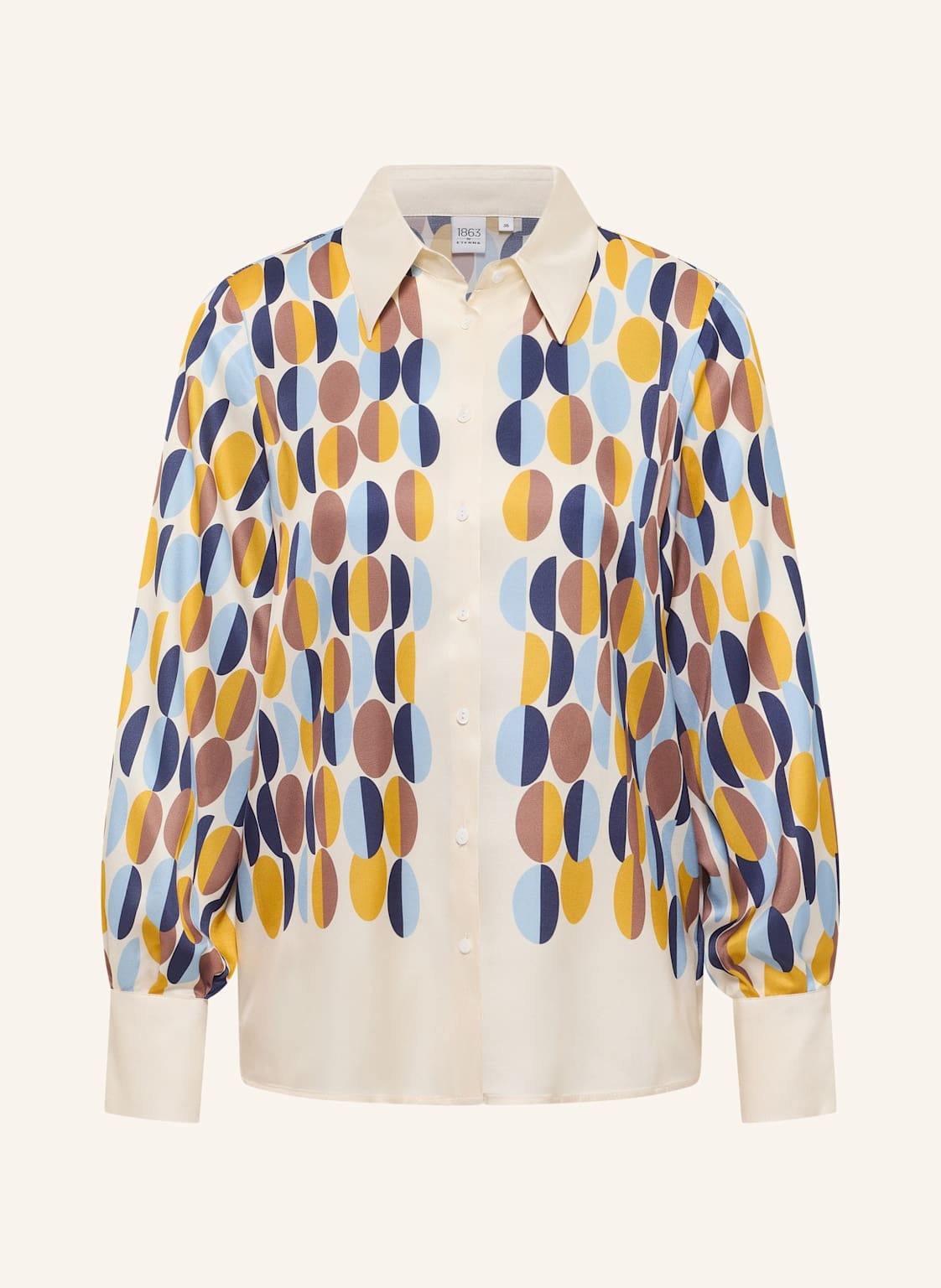 1863 By Eterna Bluse Loose Fit beige von 1863 by ETERNA