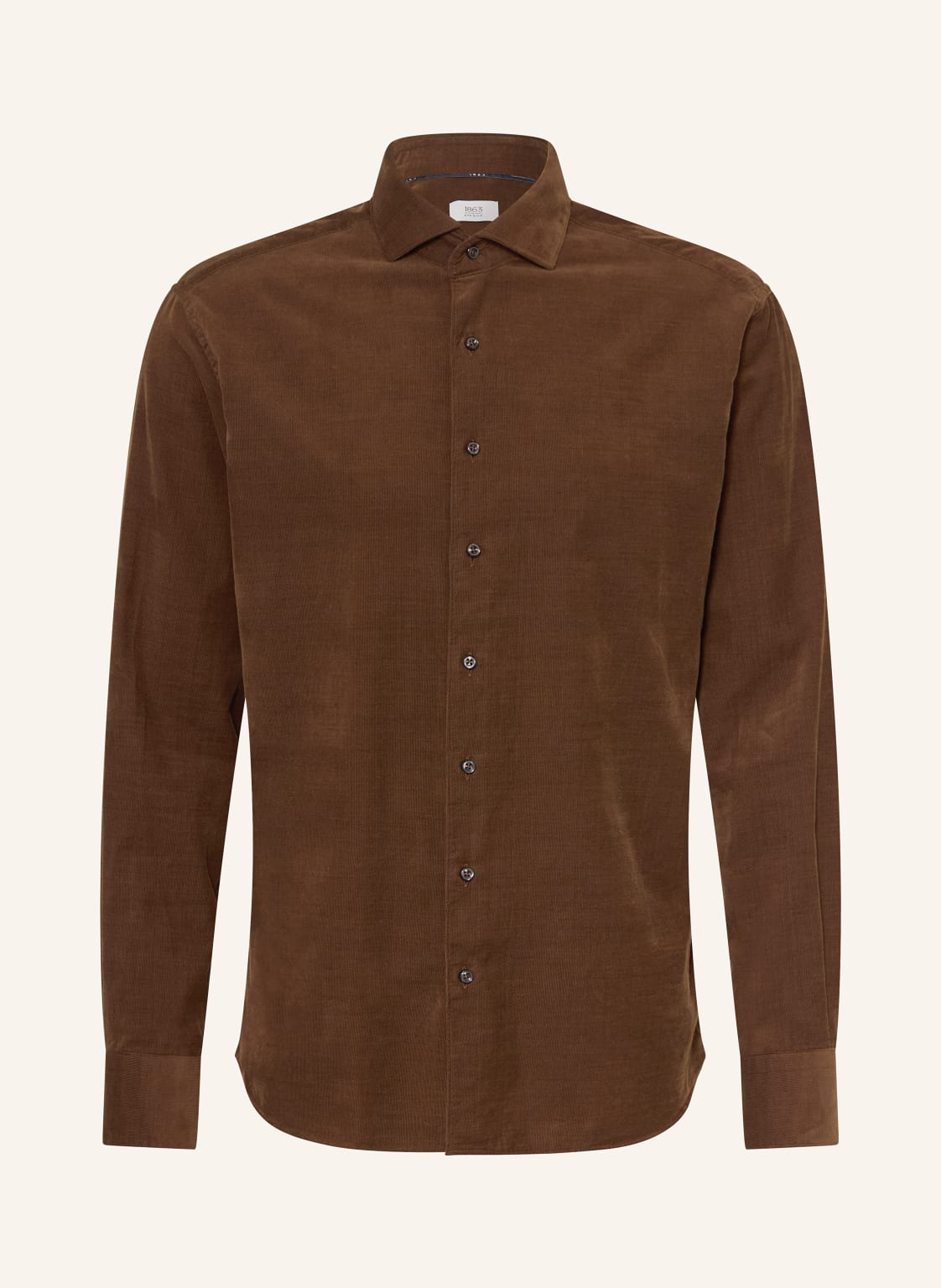 1863 By Eterna Cordhemd Modern Fit beige von 1863 by ETERNA