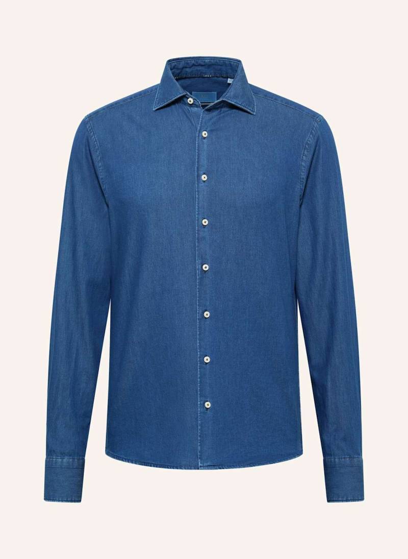 1863 By Eterna Hemd Slim Fit blau von 1863 by ETERNA