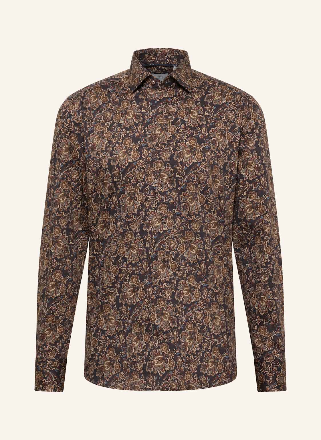 1863 By Eterna Hemd Slim Fit braun von 1863 by ETERNA