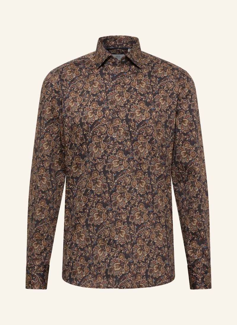 1863 By Eterna Hemd Slim Fit braun von 1863 by ETERNA