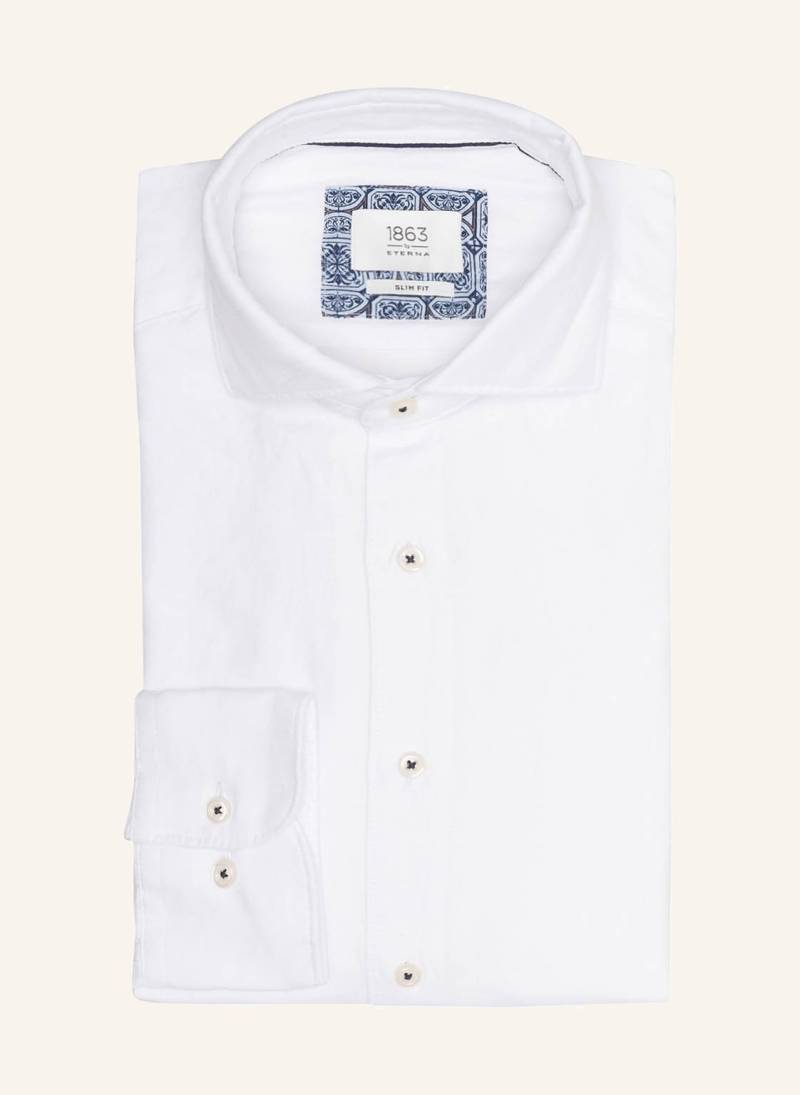 1863 By Eterna Hemd Slim Fit weiss von 1863 by ETERNA