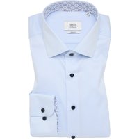 1863 by Eterna Baumwollhemd in Vollzwirn-Qualität mit Ausputz, Slim Fit in 41XS von 1863 by Eterna