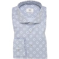1863 by Eterna Baumwollhemd in Vollzwirn-Qualität mit Print, Slim Fit in 38XS von 1863 by Eterna
