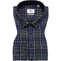 1863 by Eterna Flanellhemd mit Lyocell und Schurwolle, Modern Fit in 44S von 1863 by Eterna