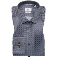 1863 by Eterna Gemustertes Hemd in Vollzwirn-Qualität, Slim Fit in 40XS von 1863 by Eterna