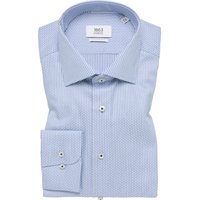 1863 by Eterna Vollzwirn Baumwollhemd mit Struktur, Slim Fit in 39XS von 1863 by Eterna