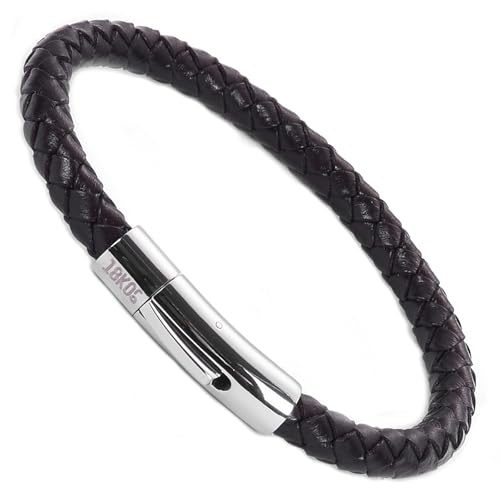 18KOra Herren-Armbänder aus Leder | Armbänder für Damen | Geschenke zum Jahrestag | Geschenk für Herren | geflochtene Echtlederarmbänder | Herren-Armbänder | Armband, Pequeño 18 cms, Leder, Kein 18KOra Herren-Armbänder aus Leder | Armbänder für Damen | Geschenke zum Jahrestag | Geschenk für Herren | geflochtene Echtlederarmbänder | Herren-Armbänder | Armband, Pequeño 18 cms, Leder, Kein von 18KOra