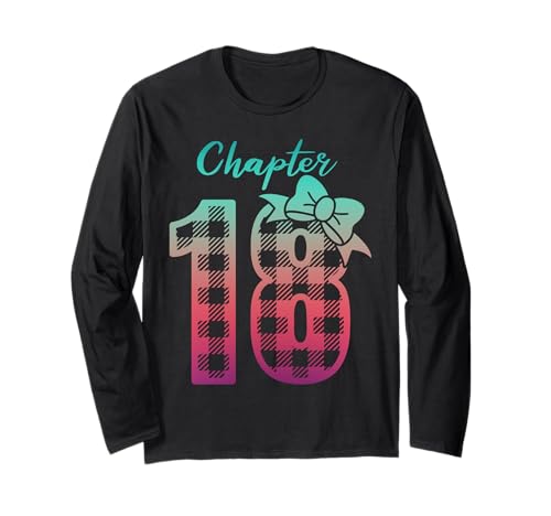 18. Geburtstag Party Offizielles Erwachsenenkapitel 18 Jahre altes Mädchen Langarmshirt von 18yr Old BFF Bday Squad Idea Adulting Girl Graphic