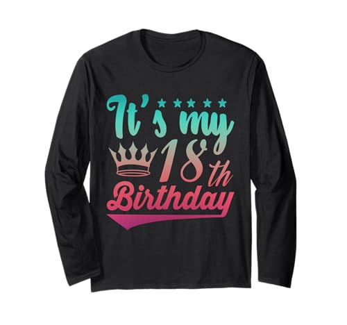 Party-Idee zum 18. Geburtstag, offizielles Mädchen, 18 Jahre alt Langarmshirt Party-Idee zum 18. Geburtstag, offizielles Mädchen, 18 Jahre alt Langarmshirt von 18yr Old Bday Family Idea Adulting Girl Graphics