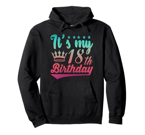 Party-Idee zum 18. Geburtstag, offizielles Mädchen, 18 Jahre alt Pullover Hoodie Party-Idee zum 18. Geburtstag, offizielles Mädchen, 18 Jahre alt Pullover Hoodie von 18yr Old Bday Family Idea Adulting Girl Graphics