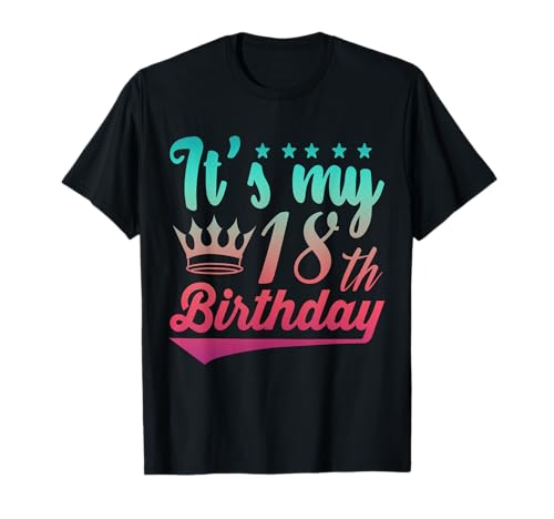Party-Idee zum 18. Geburtstag, offizielles Mädchen, 18 Jahre alt T-Shirt von 18yr Old Bday Family Idea Adulting Girl Graphics