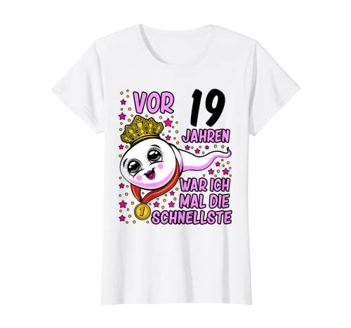 Damen Vor 19 Jahren war ich mal die Schnellste 19. Geburtstag Frau T-Shirt Damen Vor 19 Jahren war ich mal die Schnellste 19. Geburtstag Frau T-Shirt von 19 Geburtstag lustig Damen Geschenk 19 Jahre Frau