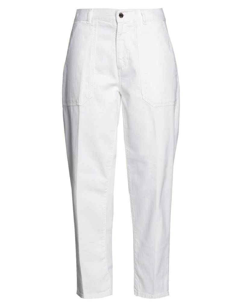 19.70 NINETEEN SEVENTY Jeanshose Damen Weiß von 19.70 NINETEEN SEVENTY