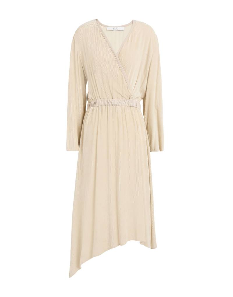 19.70 NINETEEN SEVENTY Midi-kleid Damen Beige von 19.70 NINETEEN SEVENTY