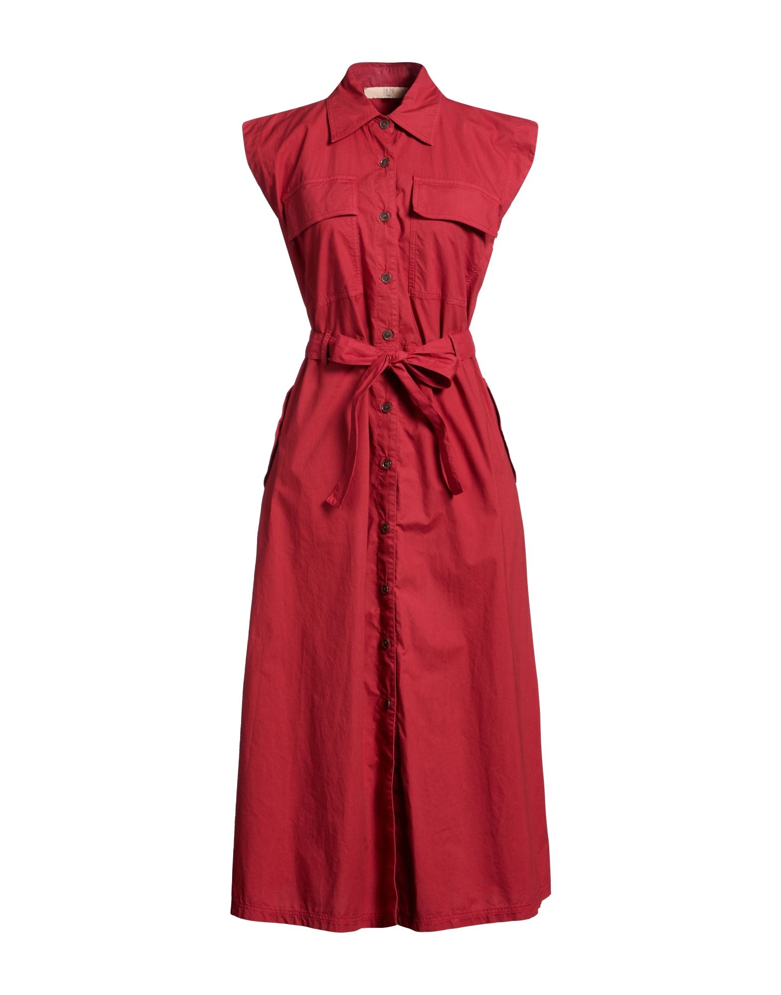 19.70 NINETEEN SEVENTY Midi-kleid Damen Ziegelrot von 19.70 NINETEEN SEVENTY