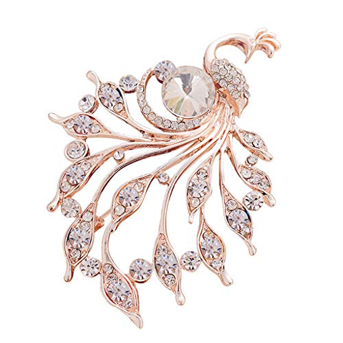 Brosche für Hochzeit/Bankett für Damen Strass Pfau Hosaire Farbe Brosche Brosche Pfau Brosche Brosche, weiß, Einheitsgröße, Brosche Brosche für Hochzeit/Bankett für Damen Strass Pfau Hosaire Farbe Brosche Brosche Pfau Brosche Brosche, weiß, Einheitsgröße, Brosche von 1905