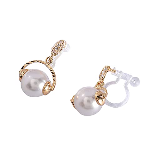 Stilvoll für Frauen Legierung und Mädchen Personalisierte und Perle Perle Mode Anhänger Ohrringe Niedliche Schmuck Ohrringe Ohrstecker Pack, a, Einheitsgröße von 1905