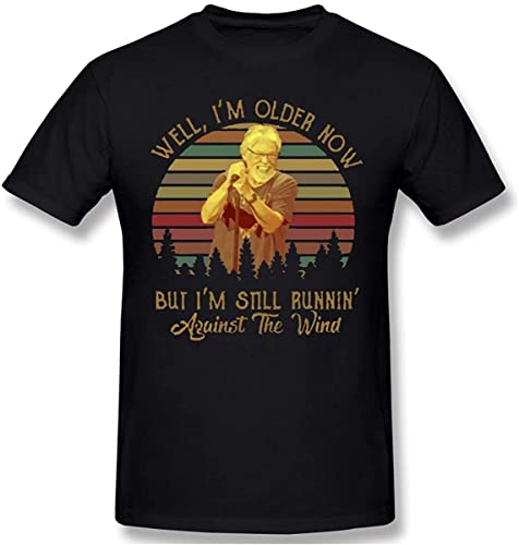 Bob Seger Well I'm Older Now But I'm Still Running Against The Wind Men's Basic Short Sleeve T-Shirt T-Shirts & Hemden(X-Large) von 1913&KOAS