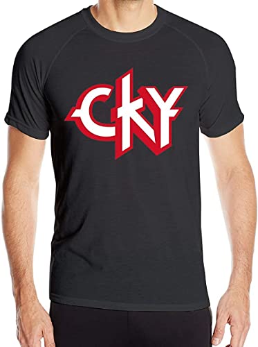 CKY Bang Quick-Dry Workout Running Athletic Short Sleeve Loose-Fit T-Shirt Outdoor Shirt T-Shirts & Hemden(X-Large) von 1913&KOAS