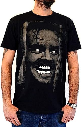 Mens T-Shirt Shining Jack Nicholson Water Colors Screen Print Black T-Shirts & Hemden(Medium) von 1913&KOAS