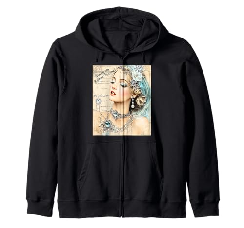 Modetrend Gatsby Girls in den Goldenen Zwanzigern Kapuzenjacke Modetrend Gatsby Girls in den Goldenen Zwanzigern Kapuzenjacke von 1920s Vintage Collection