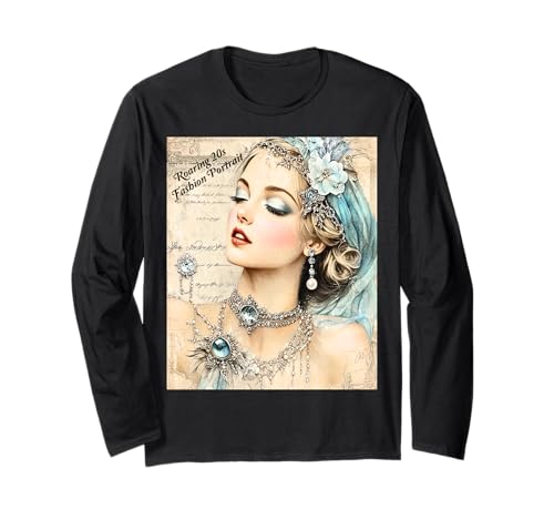 Modetrend Gatsby Girls in den Goldenen Zwanzigern Langarmshirt Modetrend Gatsby Girls in den Goldenen Zwanzigern Langarmshirt von 1920s Vintage Collection