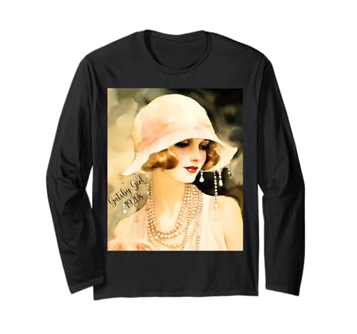 Modetrend Gatsby Girls in den Goldenen Zwanzigern Langarmshirt Modetrend Gatsby Girls in den Goldenen Zwanzigern Langarmshirt von 1920s Vintage Collection