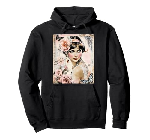 Modetrend Gatsby Girls in den Goldenen Zwanzigern Pullover Hoodie von 1920s Vintage Collection