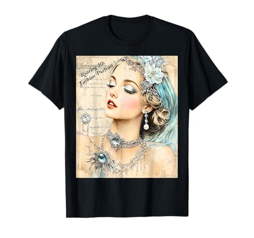 Modetrend Gatsby Girls in den Goldenen Zwanzigern T-Shirt von 1920s Vintage Collection