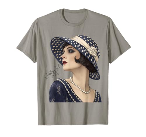 Modetrend Gatsby Girls in den Goldenen Zwanzigern T-Shirt von 1920s Vintage Collection