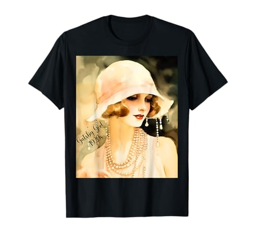 Modetrend Gatsby Girls in den Goldenen Zwanzigern T-Shirt von 1920s Vintage Collection
