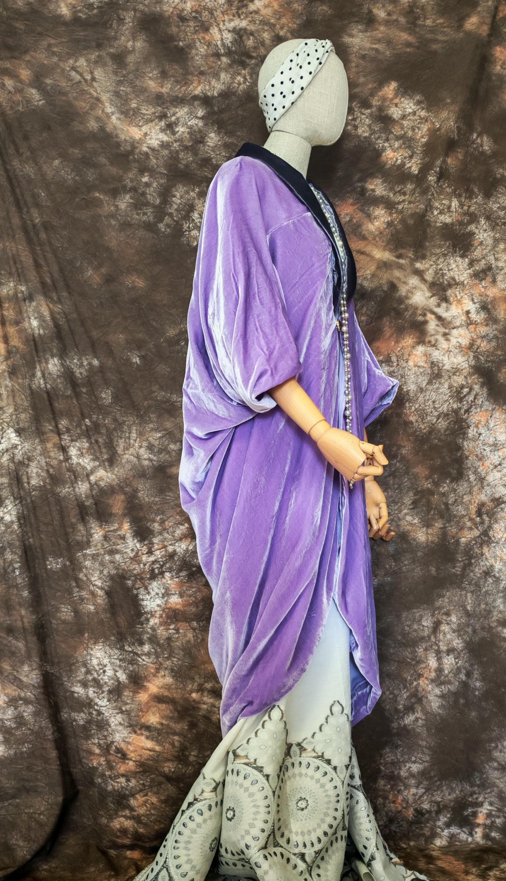 Cocoon Seidensamtmantel Im Stil Der 1910Er Jahre, Gatsby Mantel, Poiret Inspirierter Opernmantel von 1920sVintageTime