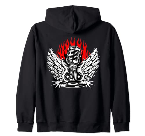 50er Jahre Rockabilly Herren Damen Vintage Rock and Roll Kapuzenjacke 50er Jahre Rockabilly Herren Damen Vintage Rock and Roll Kapuzenjacke von 1950er Jahre - Rockabilly Kleidung. Retro Party.
